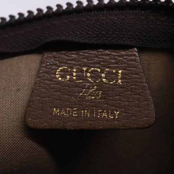 GUCCI GG Plus Supreme Clutch Bag PVC Beige Auth 78609 - Picture 14 of 16